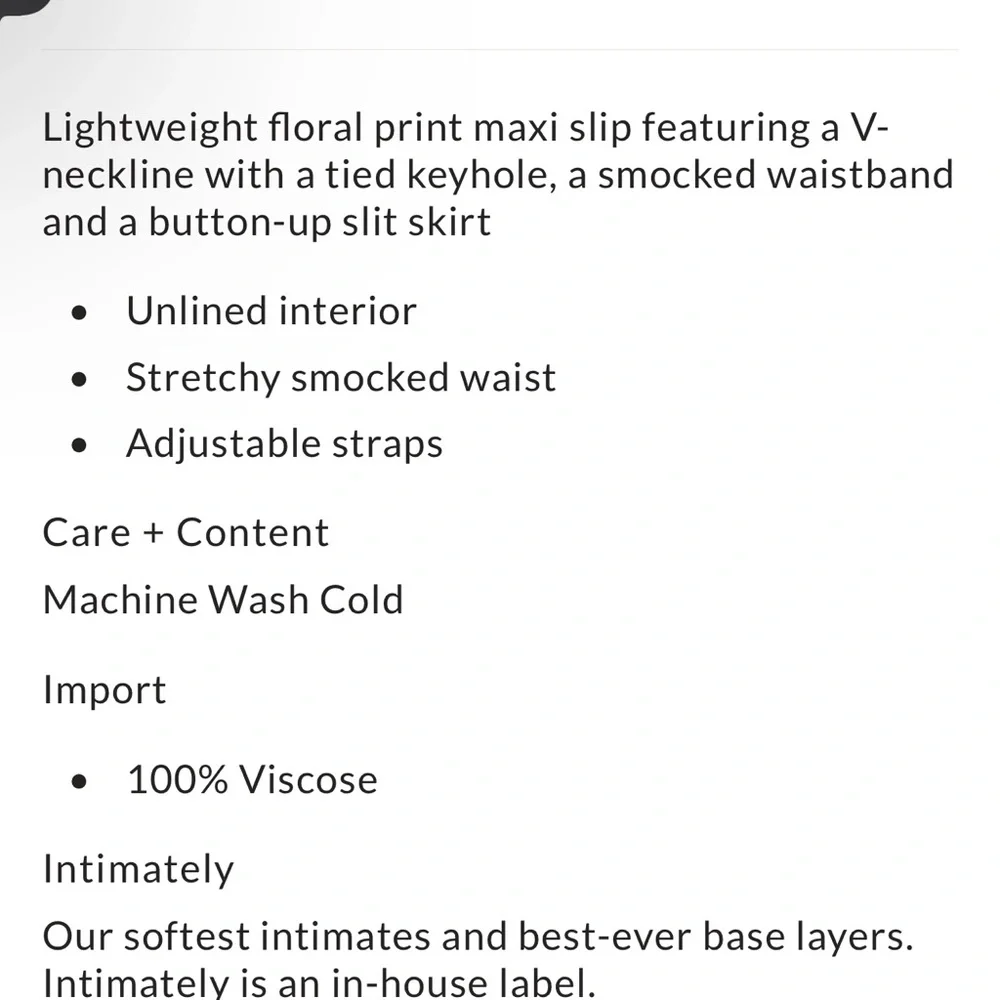 NWT Free People Intimately Ready For The Day Maxi Slip Dress $108 Size Medium - Picture 12 of 15